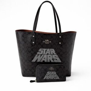Limited Edition Star Wars X Coach Town Tote and matching Accordion Wallet